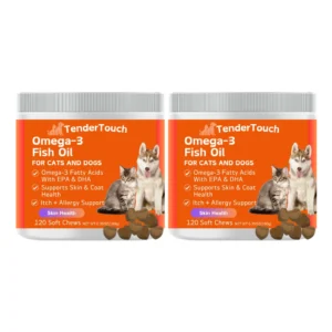 240 Chews - 2 Pack TenderTouch Omega 3 Fish Oil Supplement